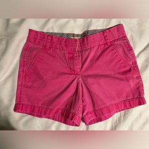 J. Crew Broken In Chino Pink Shorts. Size 2.